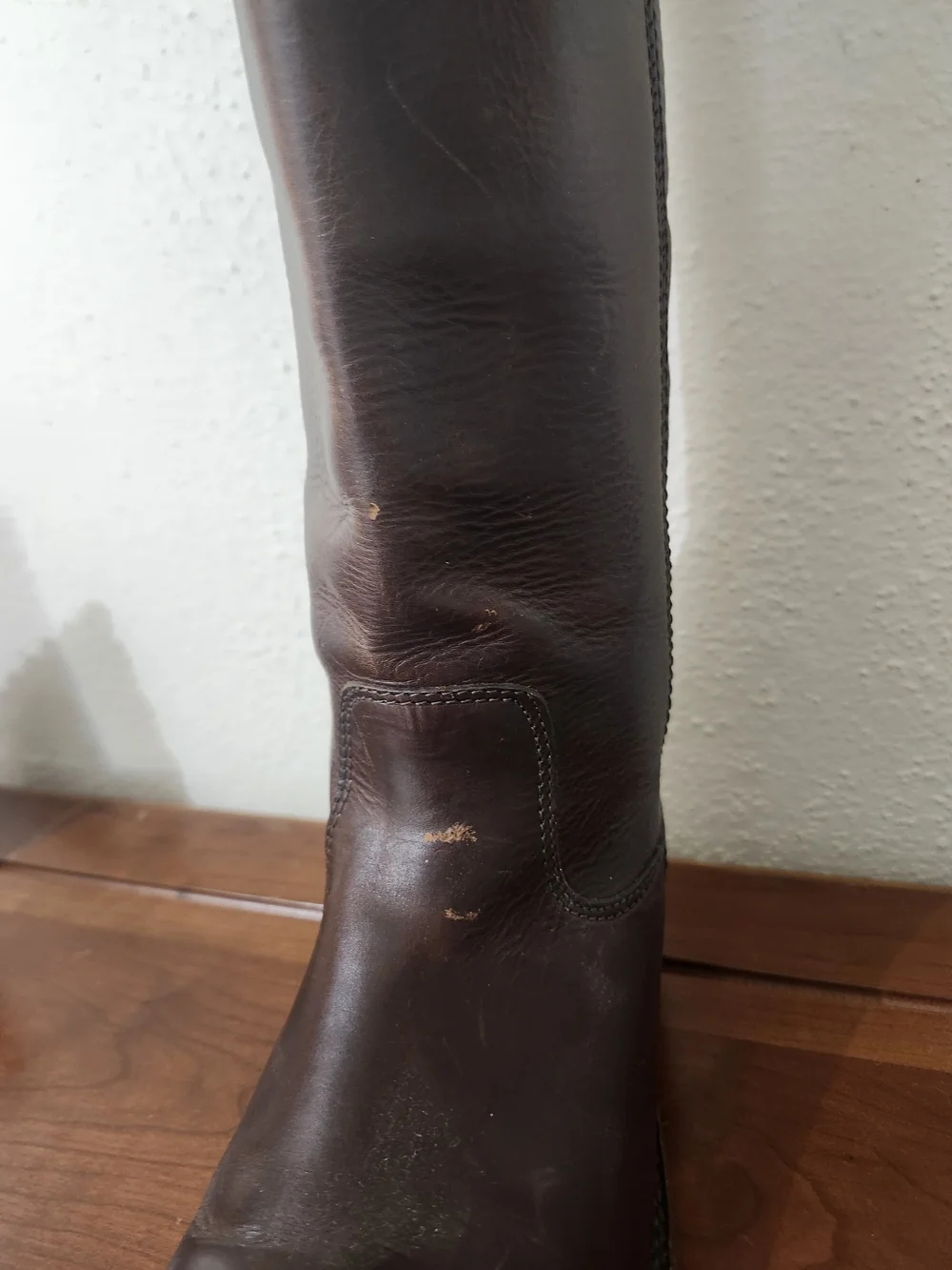 Frye Women's Dark Brown Over-the-Knee Leather Riding Boots